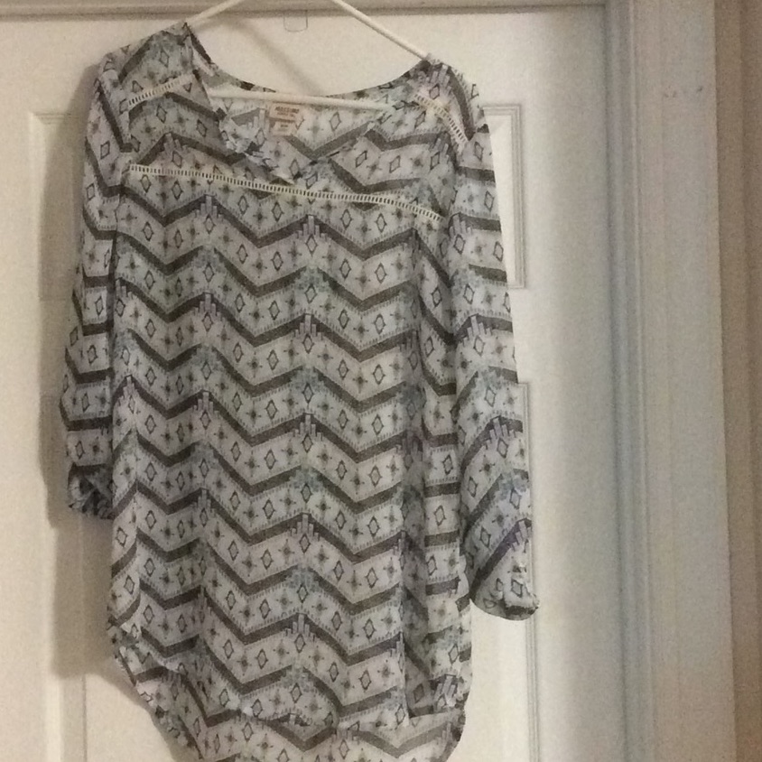Aztec Looking Thin Blouse